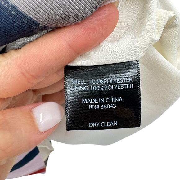 Sam Edelman Multicolor Stripe Bow Detail Strapless Fit & Flare Pencil Dress - Picture 13 of 14